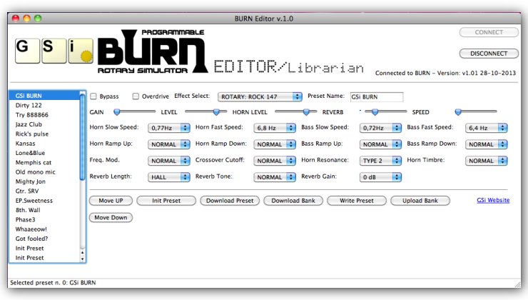 GSi Burn – Programmable Rotary Simulator - Age of Audio